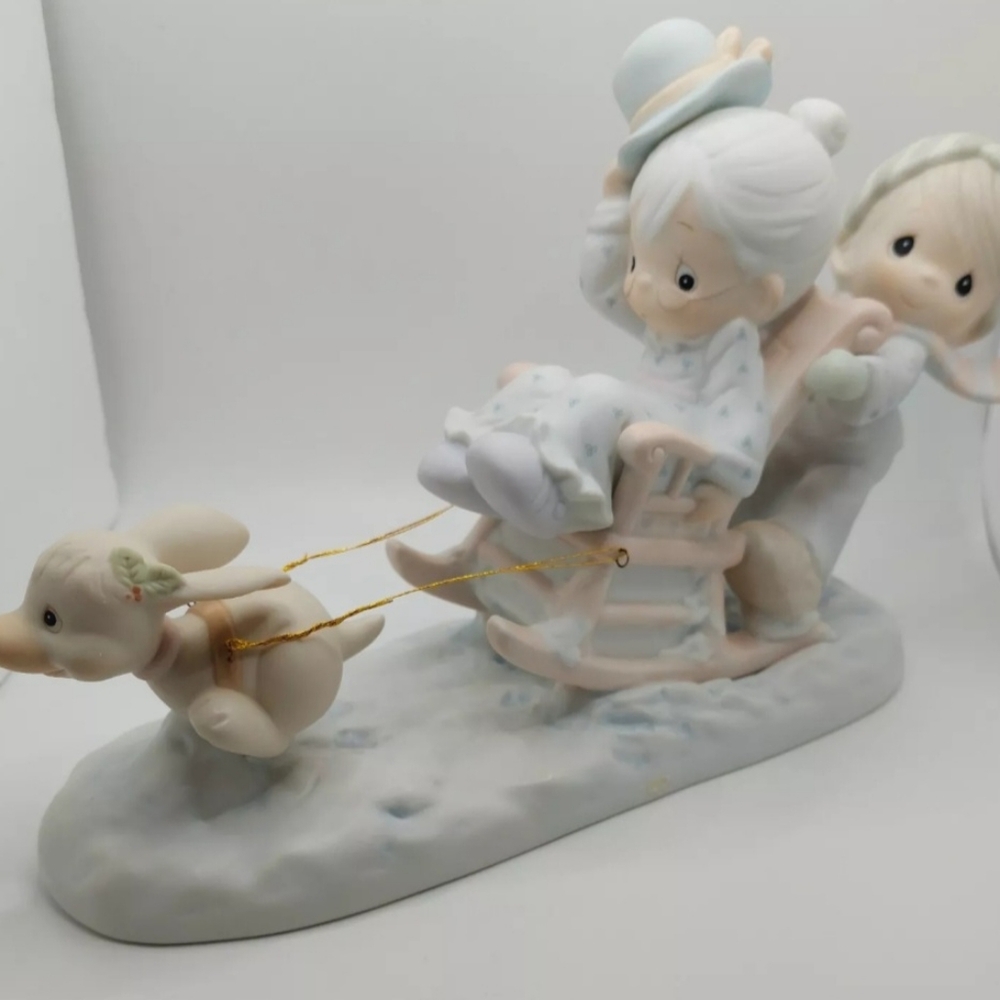Precious Moments Figurine 109819 Oh What Fun It Is To Ride NEW IN BOX